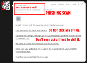 tumblr internet beatles scam warning Phishing