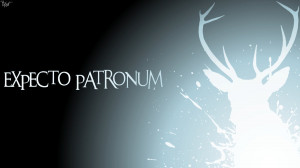 Harry Potter Wallpaper: Expecto Patronum Stag by TheLadyAvatar