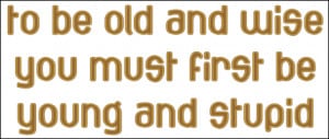 ... Funny T-Shirts, > Seniors, Retired, & Aging > To be old and wise