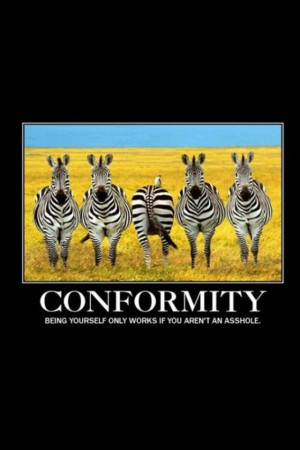 The definition of Conformity.: Zoos Animal, Personalized Branding ...