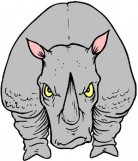 Produkten: angry rhinoceros wild, tier, wütend, nashorn, horn