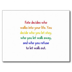 fate_decides_who_walks_into_your_life_postcard ...