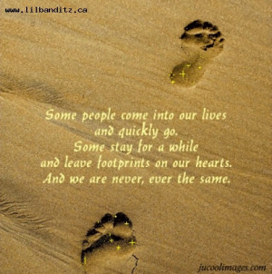 Footprints on our hearts