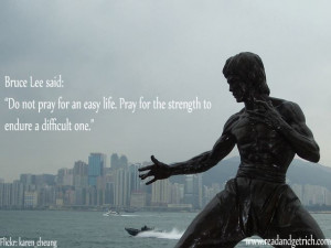 Bruce Lee quote on strength