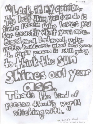 Juno Quotes Dad Juno quote by omanamber