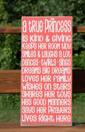 True Princess Sign...Cass so needs this for her new room!