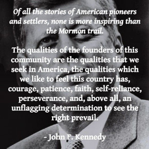 John F Kennedy quote about pioneers