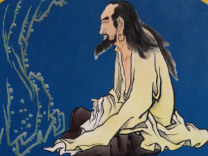 Lao Tzu in meditation, From The Pavillion of the immortals, Chonburi ...
