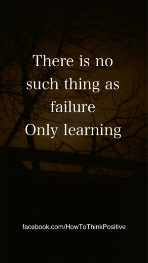 ... time yesterday to really think about that. How I am not a failure