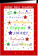... Academic Achievement, Honor Roll, Compliments card - Product #859440