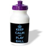 ... Funny Quotes - Keep calm and play ball. Black and Blue. - Water