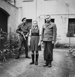 Josef Kramer and Irma Grese; Josef Kramer and Irma Grese under guard ...