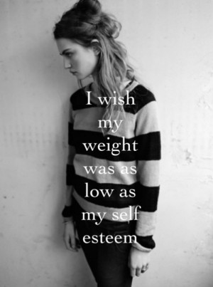 depressed depression sad skinny thin fat ugly weight anorexia bulimia ...
