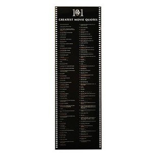 101 Greatest Movie Quotes Wall Plaque