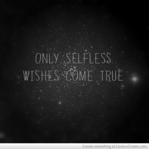 Selfless Wishes