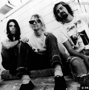 ... kurt cobain Kurt Cobain and Krist Novoselic on Sunday night (August 26