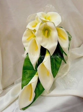 calla lily bouquet pageant
