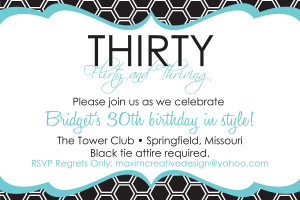 cute 30th birthday invitation punchbowl com30th birthday invitations ...