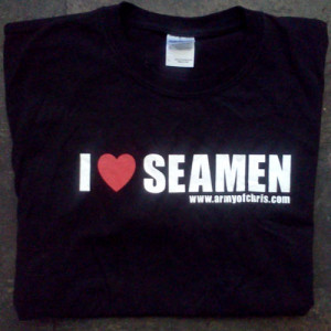 Love Seamen T Shirt: Small I_Love_Seamen_T_Shirt_1