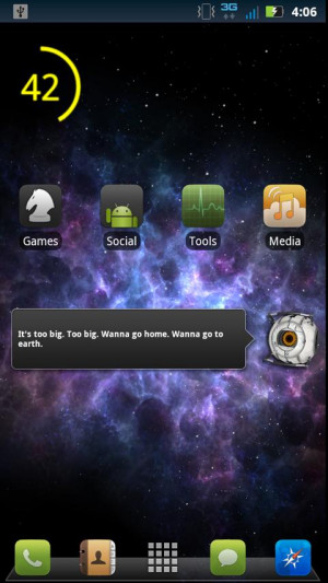Space Sphere Quote Widget - screenshot