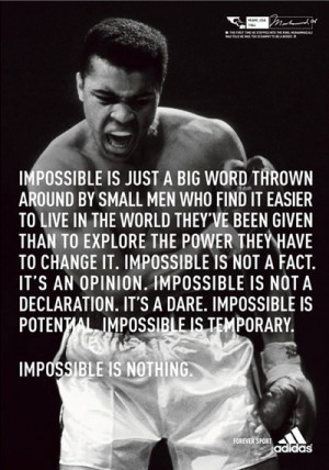 Muhammad Ali Quotes Impossible