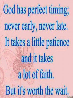 God's Perfect Timing