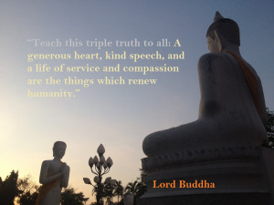 ... life of service and compassion are the things which renew humanity
