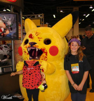 scary pikachu