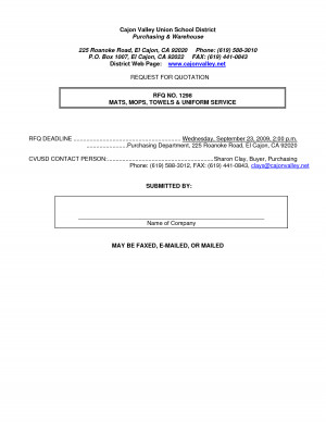 School Uniform Quotation Proposal by kom74081