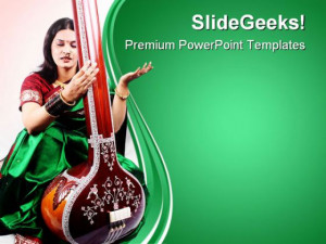 Indian Classical Singer Music PowerPoint Themes And PowerPoint Slides ...
