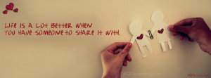 Share Love with someone quotes Facebook cover photo for profile ...
