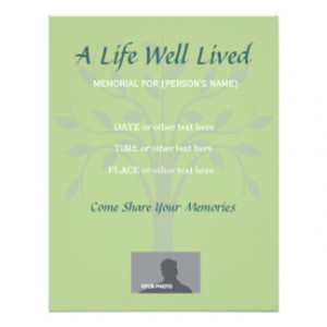 celebration of life invitation template