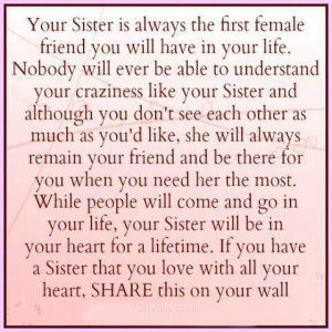 your sister life quotes quotes family quote sisters family quote ...