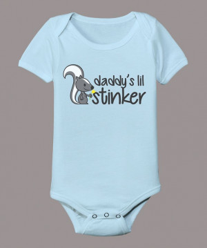 Light Blue 'Daddy's Little Stinker' Bodysuit - Infant | Daily deals ...