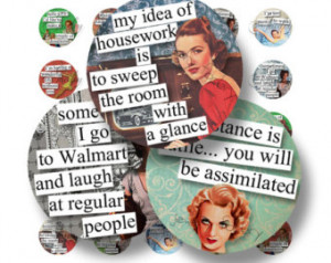 Retro Brazen Broads 1A Quotes 1 Inch Circle Digital Downloads Scrabble ...