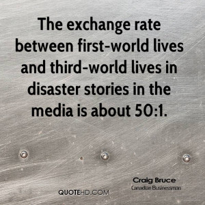 The exchange rate between first-world lives and third-world lives in ...