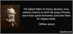 of charity, devotion, trust, patience, bravery to which the wings ...