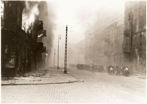 ... Stroop's report showing the Warsaw ghetto after the German su.jpg