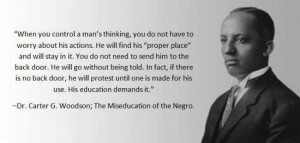 Filed Under: History , Open Thread Tagged With: Dr. Carter G. Woodson