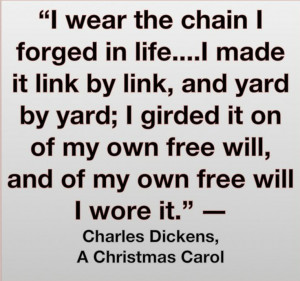 Dickens Quote from A Christmas Carol (Jacob Marley to Scrooge)