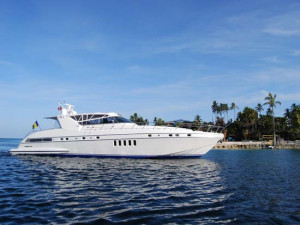 The 82 ft private yacht of the island