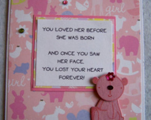 New Grandparent Congratulation Card -New Granddaughter ...
