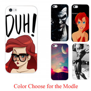 Ariel DUH Quote Cute Funny Girly Princess Hard White Skin Back Case ...