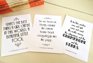 great gatsby party decorations | The Great Gatsby Postcard Set by ...