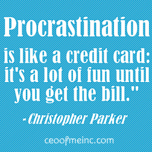 procrastination quote