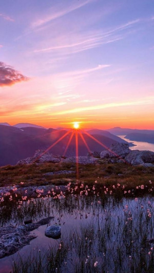 Beautiful Mountain Sunset - beautiful