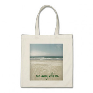 Romantic Beach Design with Quote Bags
