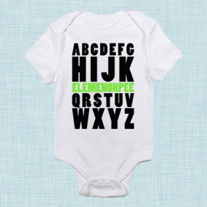 ABC Baby, Alphabet Baby Shower, Funny Baby Gifts, For New Parents ...