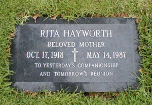 Rita Hayworth (1918 - 1987) Hollywood beauty, starred in the movies ...
