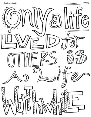 Download Quotes Coloring Pages at 736 x 951 Resolution.